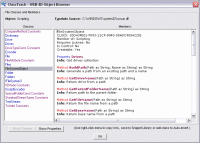 View larger image of WEB-ED Editor object browser.